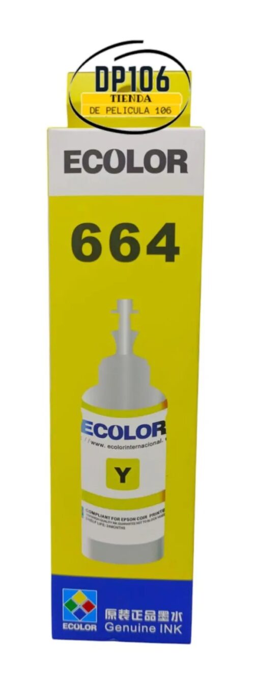 Tinta Generica Amarillo 120 Ml Para Impresora Recarga Continua