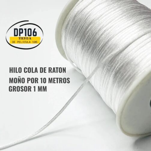 Hilo Cola De Raton Blanco X 10 Metros / Cordon Seda