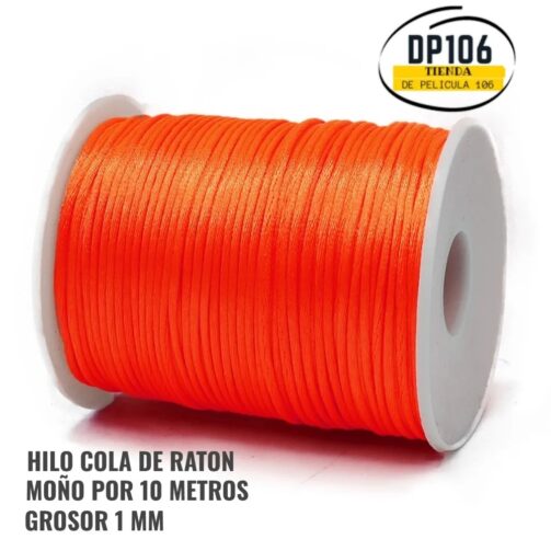 Hilo Cola De Raton Naranja X 10 Metros / Cordon Seda