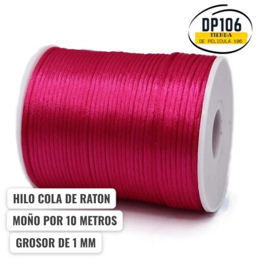 Hilo Cola De Raton Fucsia X 10 Metros / Cordon Seda