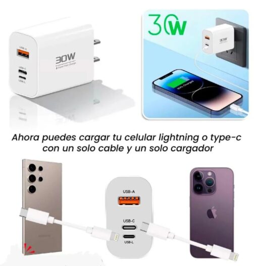 Adaptador Universal Para Todo Celular Cargador Marranita