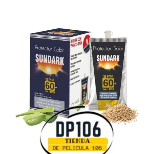 Sundark Bloqueador Solar Spf 60 En Sobre 10 Gramos