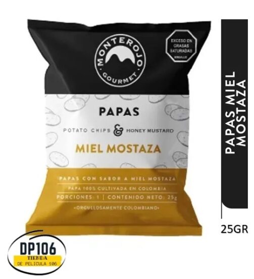 Papas Piel Mostaza Monterojo 25 G