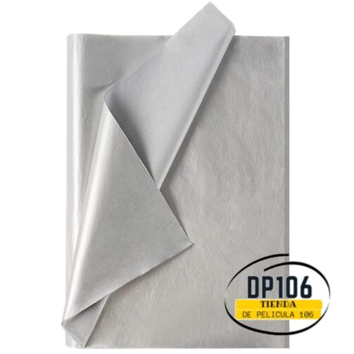 Papel Seda Plateado X 5 Und