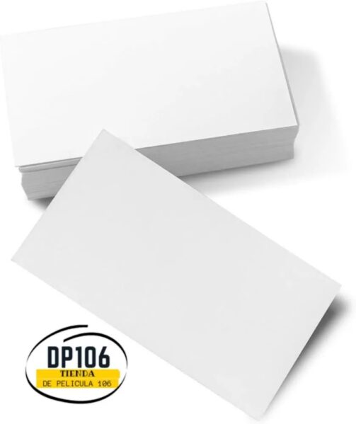 Tarjetas Blancas De Presentación X 100 Und