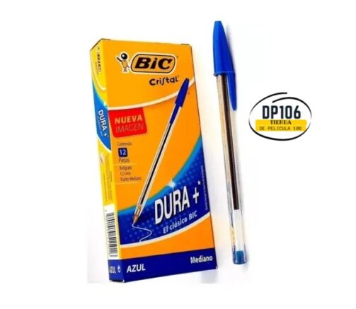 Caja Esfero Bic Azul / Boligrafo / Lapicero X 12 Und