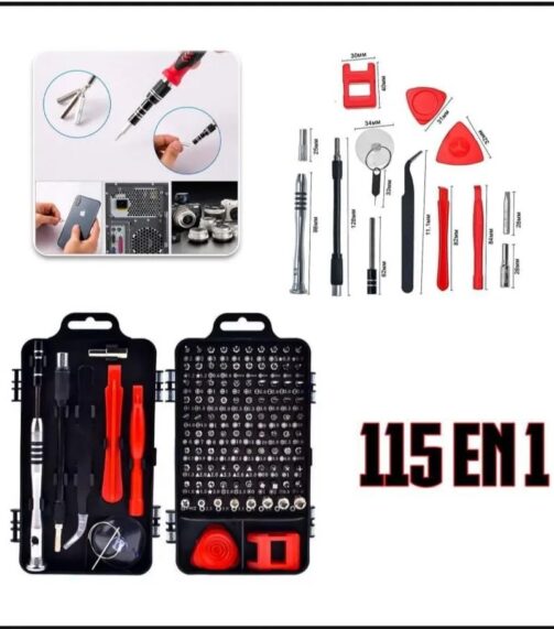 Set Destornillador Precisión 115 En 1