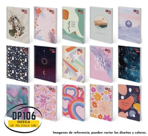 Cuaderno Rayado Pequeño 100 Hojas Diseño Niña Argollado