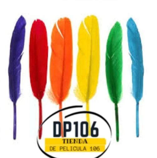 Plumas De Colores X 12 Und