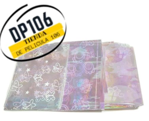 Celofán Tornasol Estampado X 5 Und