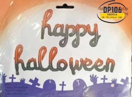 Happy Halloween Letra Cursiva X 1 Und