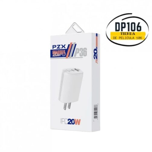 Cargador Carga Rápida Doble Puerto 20 W Tipo C