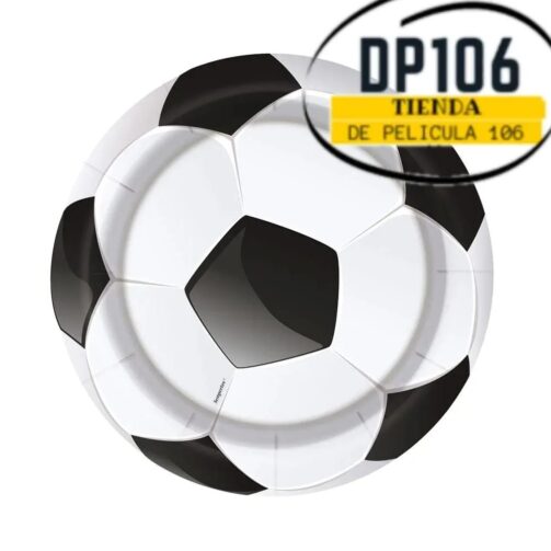 Platos Desechables De Futbol X 8 Und