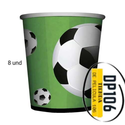 Vasos Desechables De Futbol X 8 Und