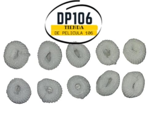 Moños Blancos X 10 Und Cauchos Para El Pelo