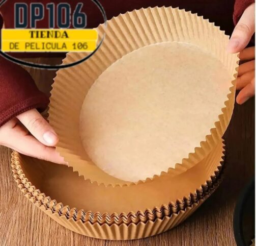 Canastilla Papel Antiadherente Air Fryer Freidora De Aire X 100 Unidades