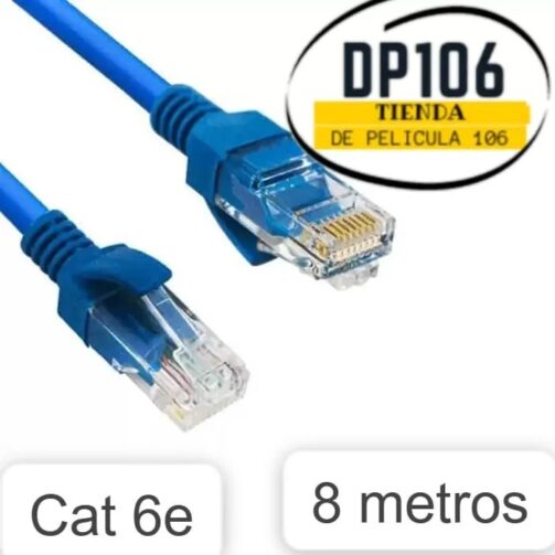 Cable De Red 8 Metros Utp Categoría 6e