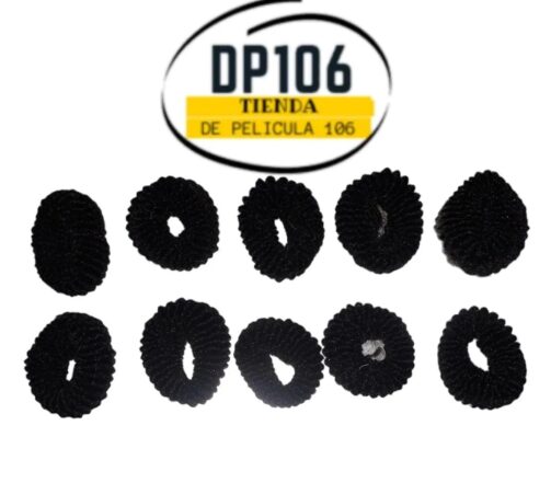 Moños Negros X 10 Und Cauchos Para El Pelo
