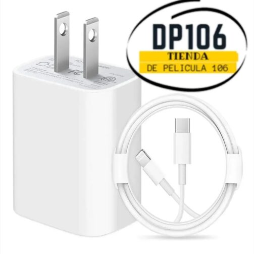 Cargador Iphone Carga Rápida 20w Usb-c A Lightning