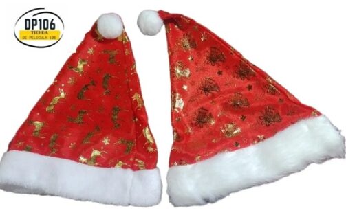 Gorros Navidad Estampados X 2 Und Gorro Navideño