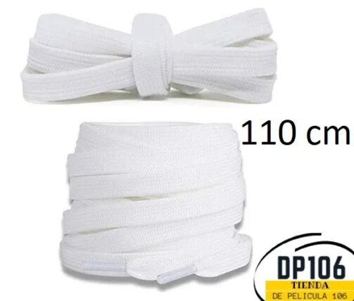 Cordones Blancos Planos 110 Cm