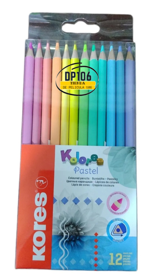 Kores Colores Pastel X 12 Und