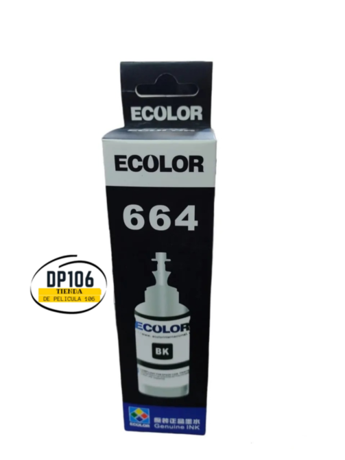 Tinta Genérica Negro 120 Ml Para Impresora Recarga Continua