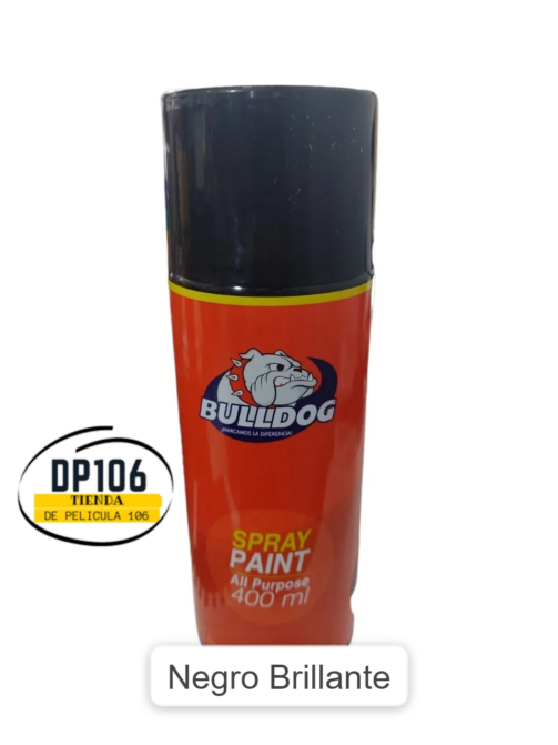 Pintura En Spray Color Negro Brillante