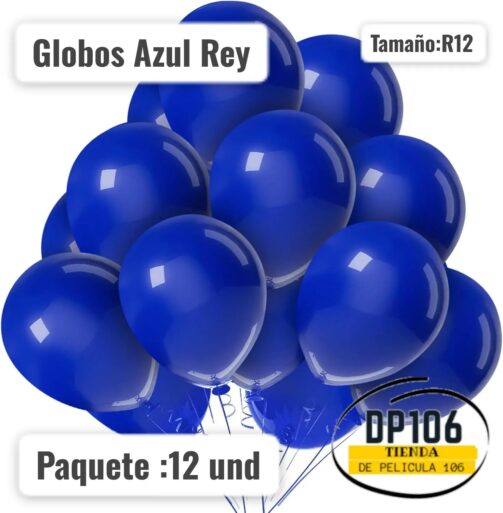 Globos Azul Rey 12 Und