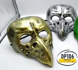Mascara Pico Raven Doctor Peste Dorada / Plata