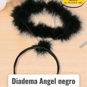 Diadema Angel Negro Halloween