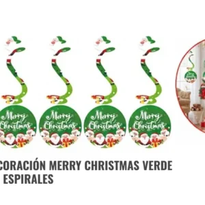 Espiral Decoracion Navidad Colgante