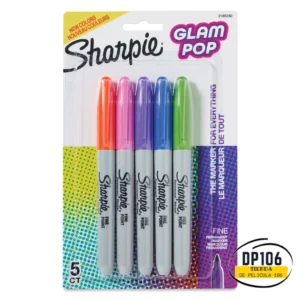Sharpie 5 Colores Glam Pop
