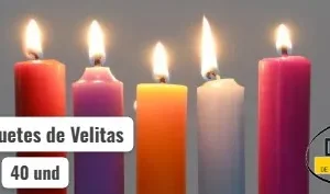 Velitas Velas 40 Und 4 Paquetes De 10 Und