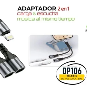Adaptador Para Iphone 2 En1
