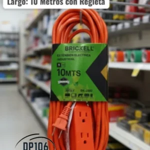 Extension Electrica 10 Metros Con Regleta