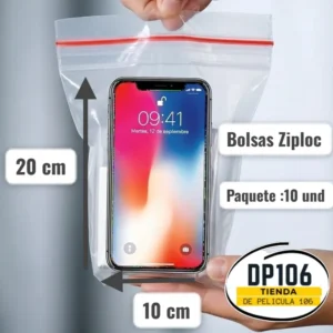 Bolsas Ziploc 20 X 10 Cm X 10 Und