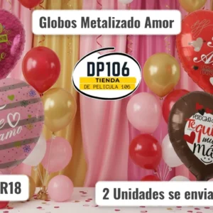 Globos Metalizados De Amor X 2 Und R18