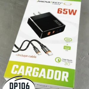 Cargador Carga Rapida 65w Con Cable Tipoc- Tipoc