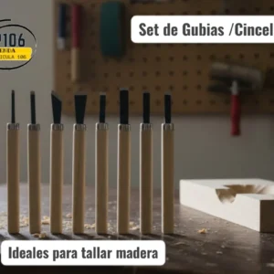 Cinceles Set De Gubias Para Tallar Madera X 10 Und