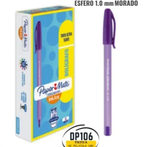 Esfero 1.0 Mm Morado Paper Mate Kilométrico