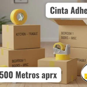 Cinta Gruesa 500 Metros Embalaje Ancha Trasteo