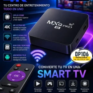 Tv Box Android 13 4k Mxq Pro 5g / Convierte Tu Tv En Smart Tv / Caja Convertidor