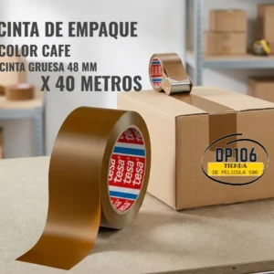 Cinta Adhesiva Marron De Empaque / Embalaje Gruesa X 40 Metros