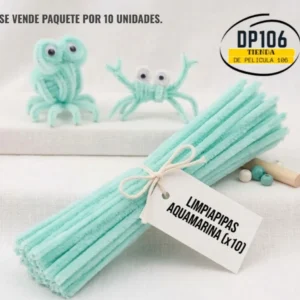 Limpia Pipas Aguamarina X 10 Und Chelines Gamuzados