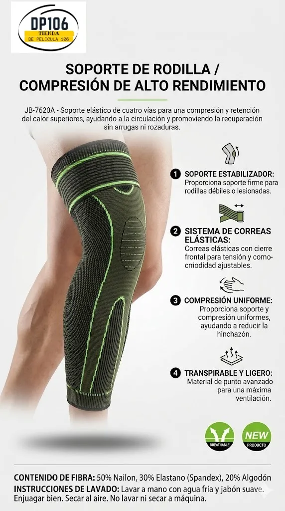 Soporte De Rodilla / Rodillera De Compresion