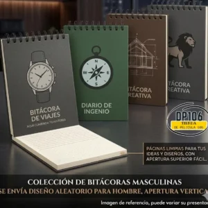 Bitacora Cartulina Opalina Diseño Hombre X 30 Hojas