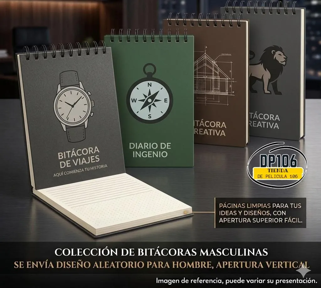 Bitacora Cartulina Opalina Diseño Hombre X 30 Hojas