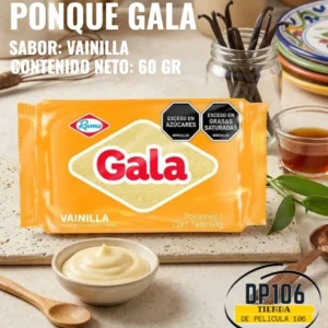 Ponque Gala Sabor A Vainilla 60 Gramos