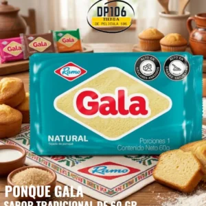 Ponque Tradicional Gala Sabor Natural 60 Gramos